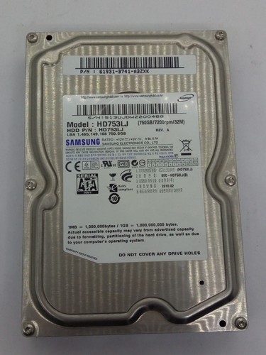 Samsung 750gb sata festplatte - 750gb,