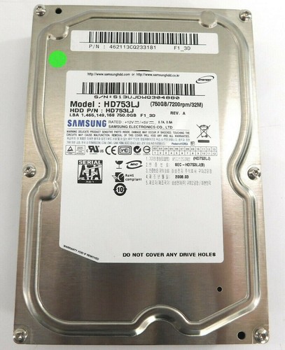 Samsung spinpoint hd753lj - samsung,