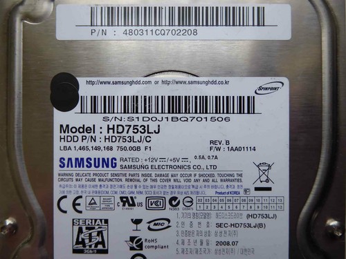 Samsung hd753lj p n - samsung,